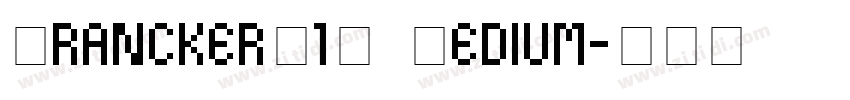 FranckerW1G Medium字体转换